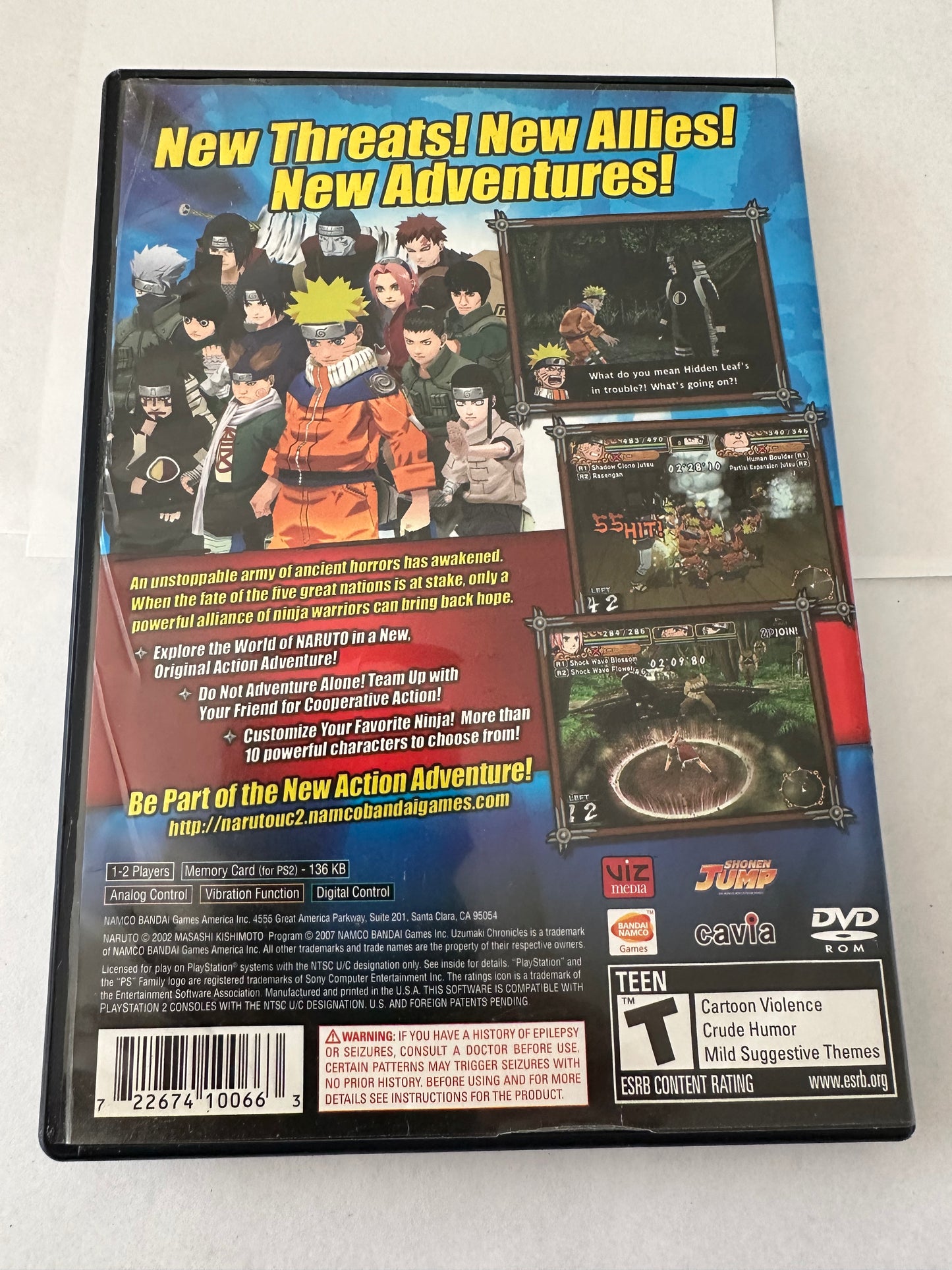 Naruto Uzumaki Chronicles 2 for the PS2