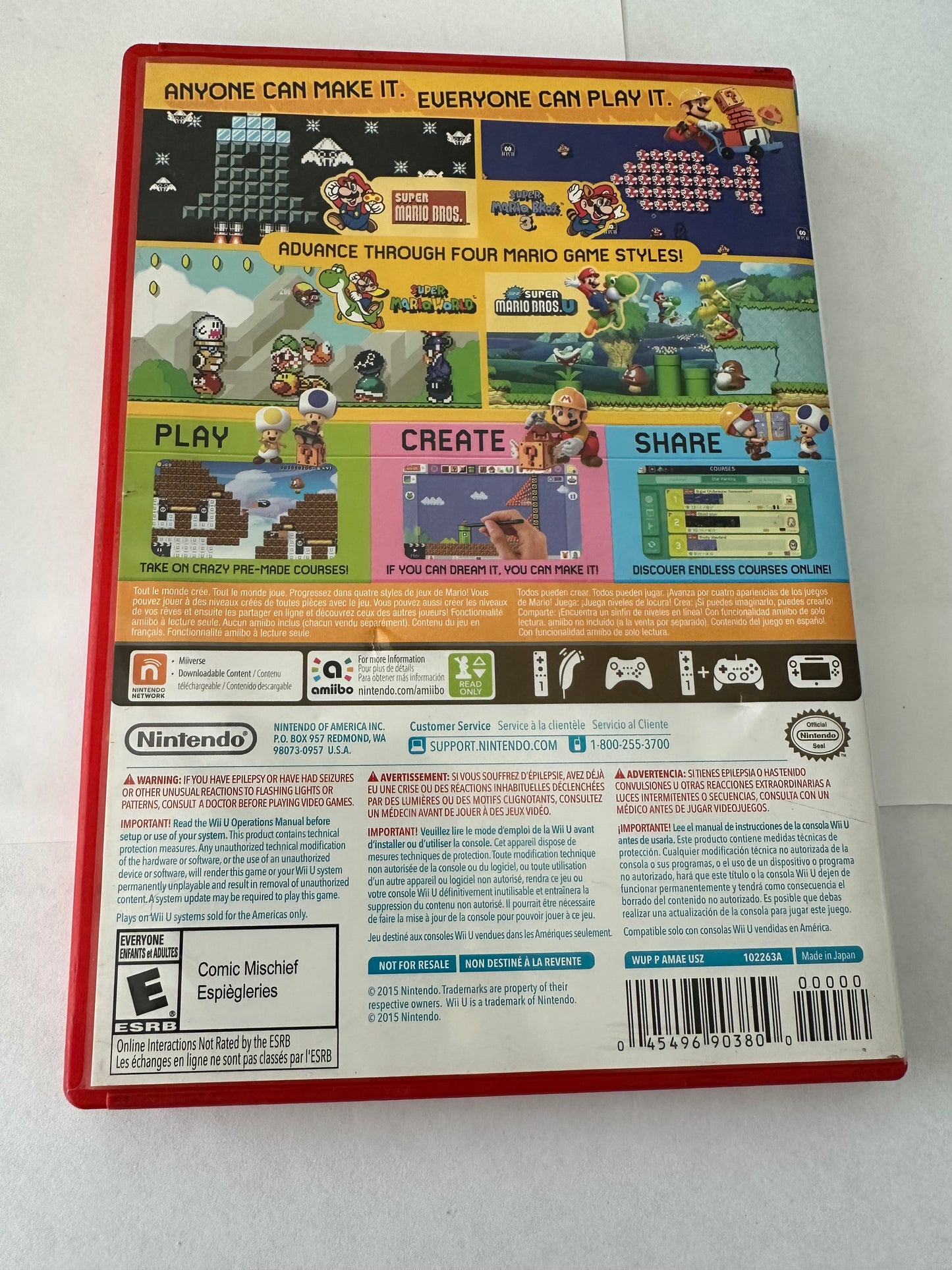 Super Mario Maker for the Nintendo Wii U