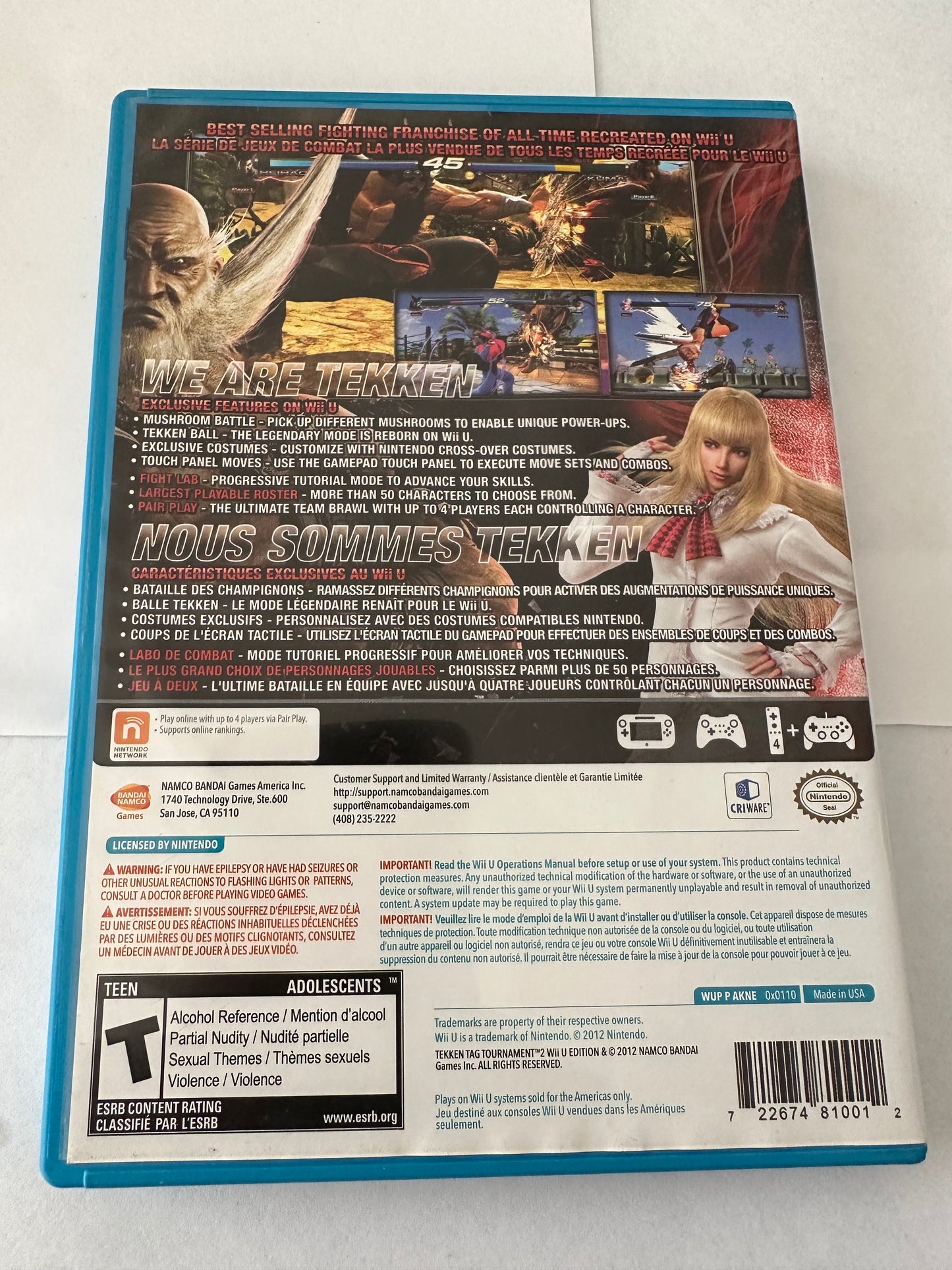 Tekken Tag tournament for the Wii U
