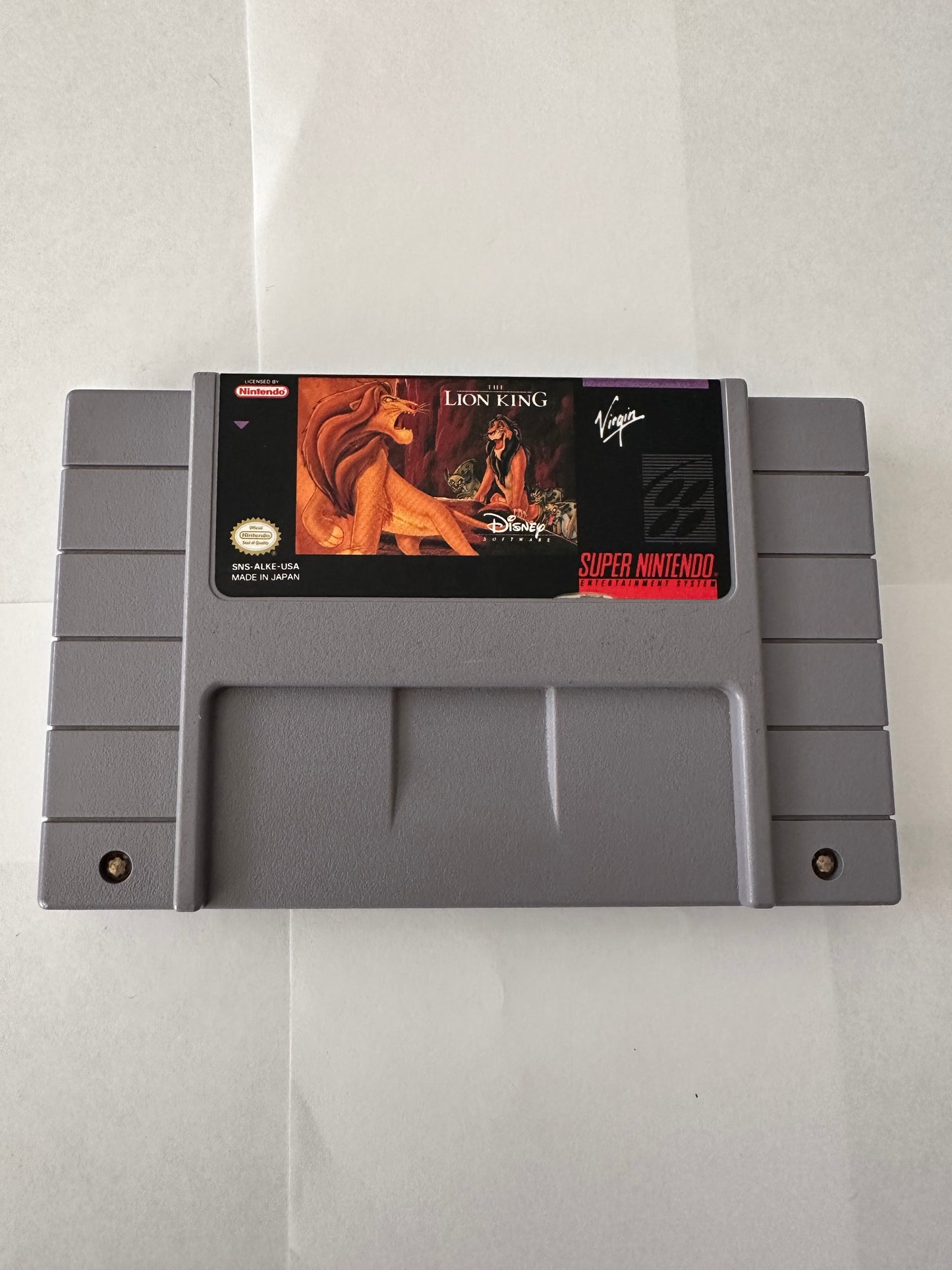 The lion king for the Super Nintendo