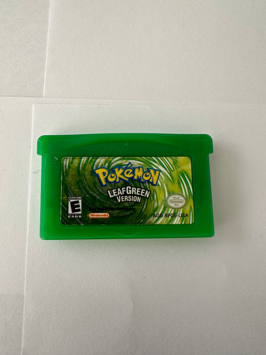 Pokémon leaf green for the Gameboy advance. Game only.