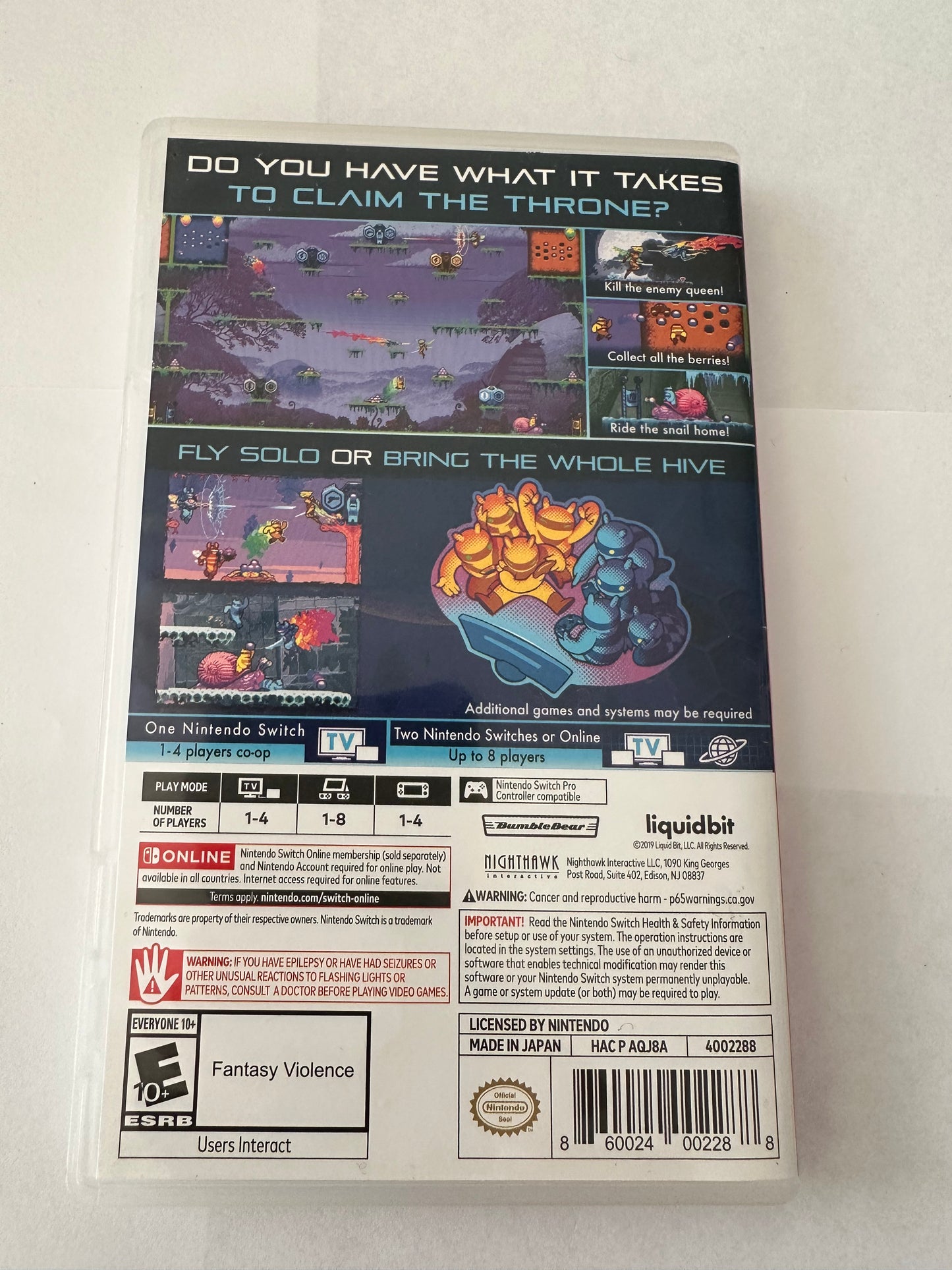 Killer queen black for the Nintendo switch