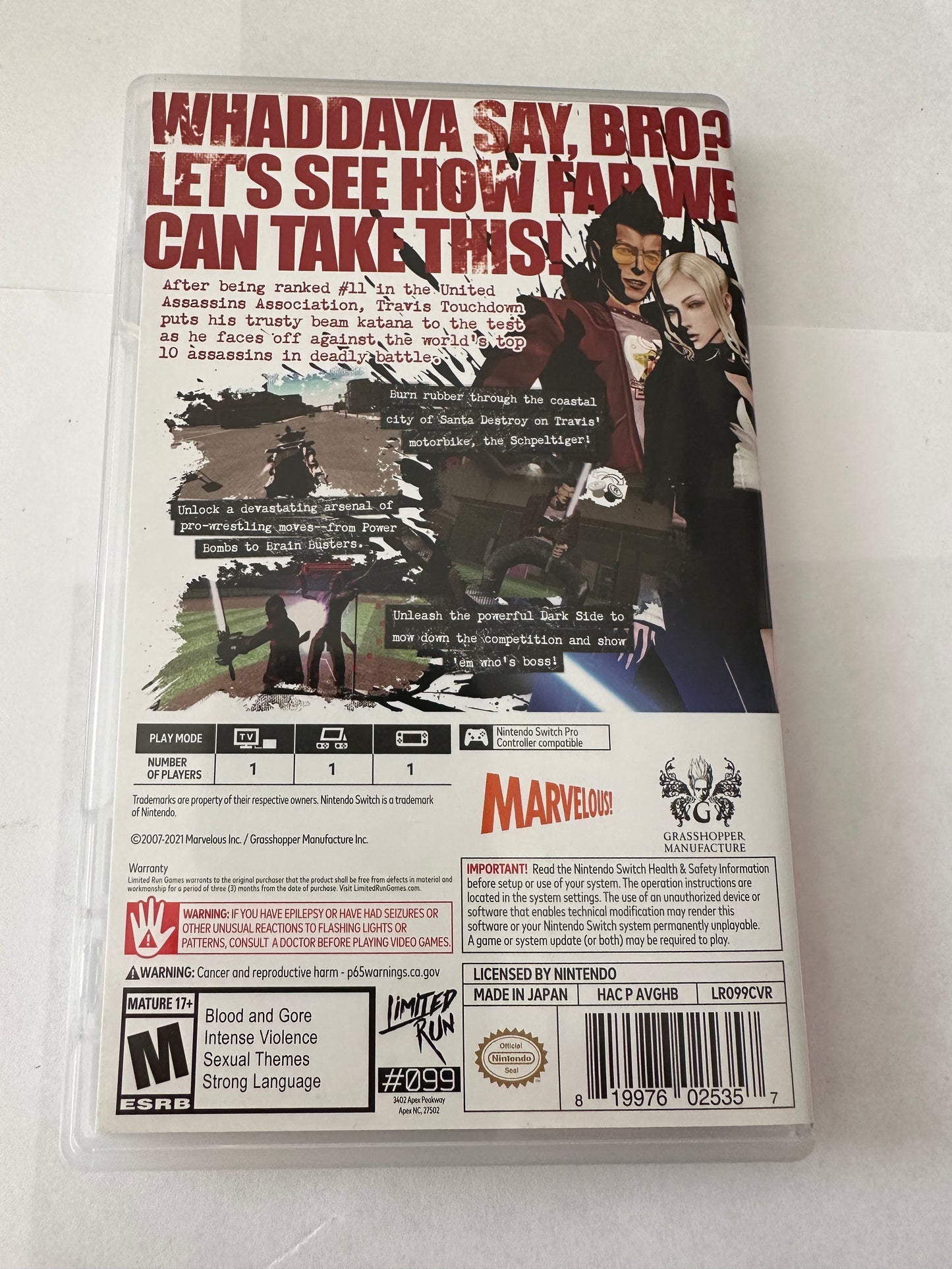 No more heroes for the Nintendo Switch