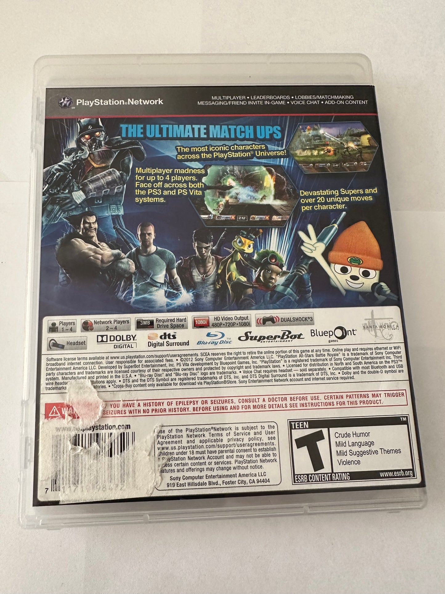 PlayStation All Stars battle royale for the PlayStation 3