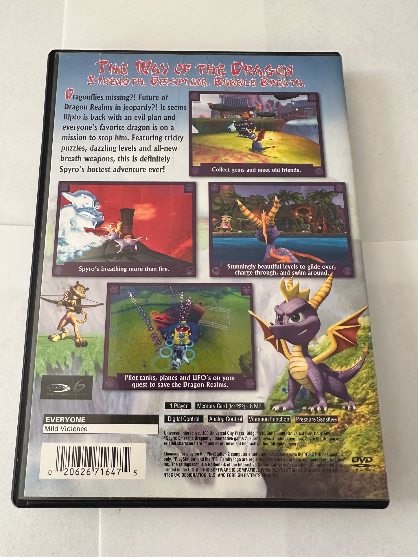 Spyro enter the dragonfly for the PlayStation 2