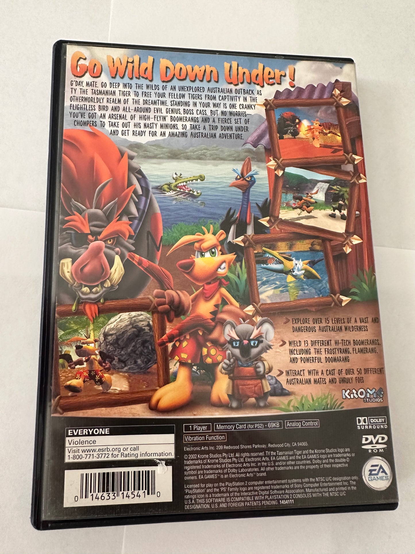 TY the Tasmanian Tiger for the PlayStation 2
