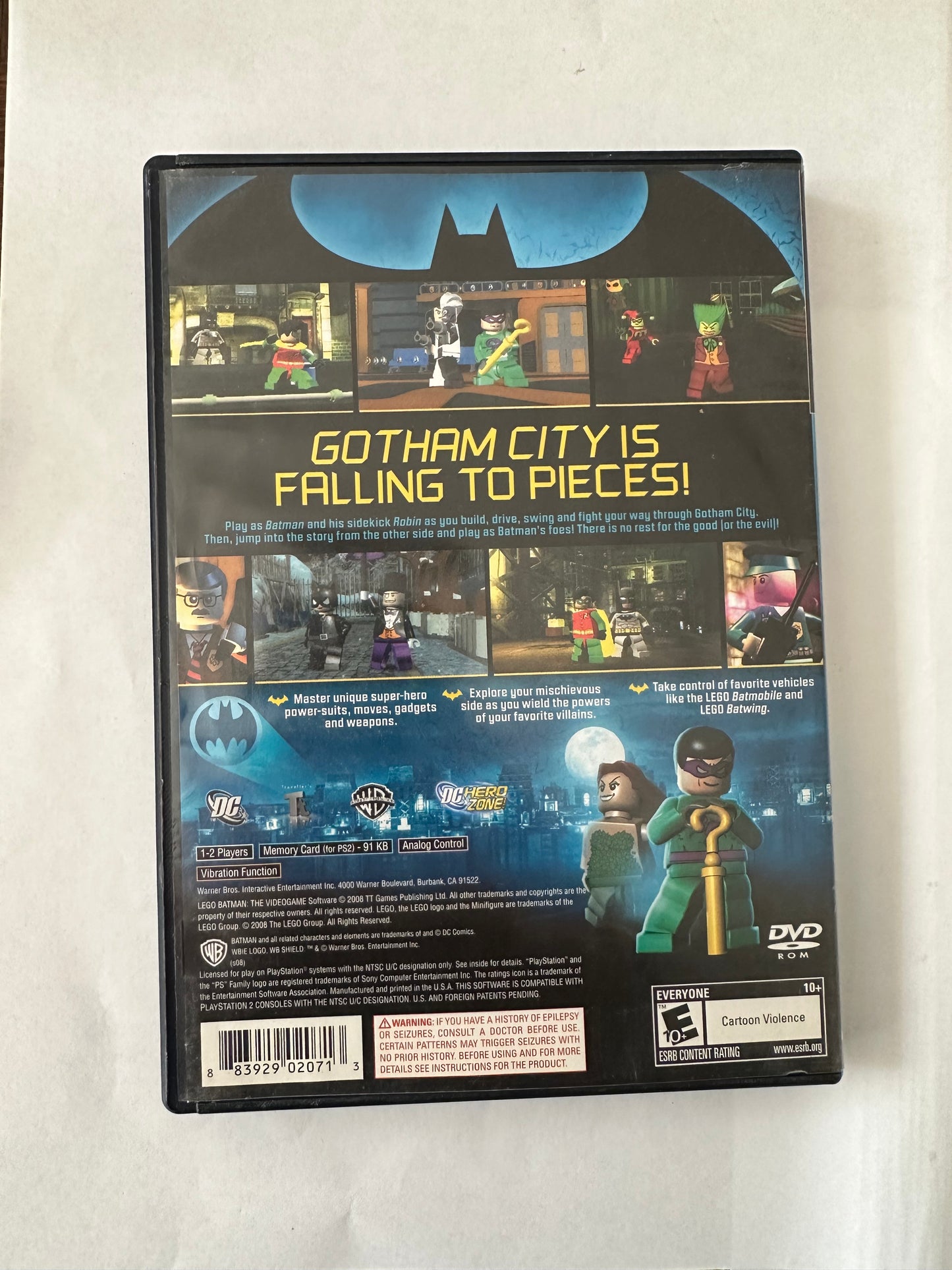 Lego Batman the video game for the PlayStation 2