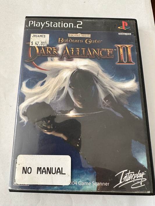 Dark alliance 2 for the PS2. Missing manual