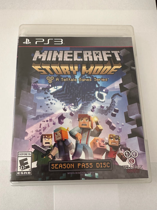 Minecraft story mode a telltale games series for the PS3. Missing manual