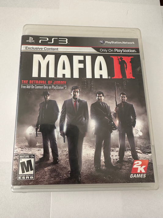 Mafia ii for the PS3. Missing manual.