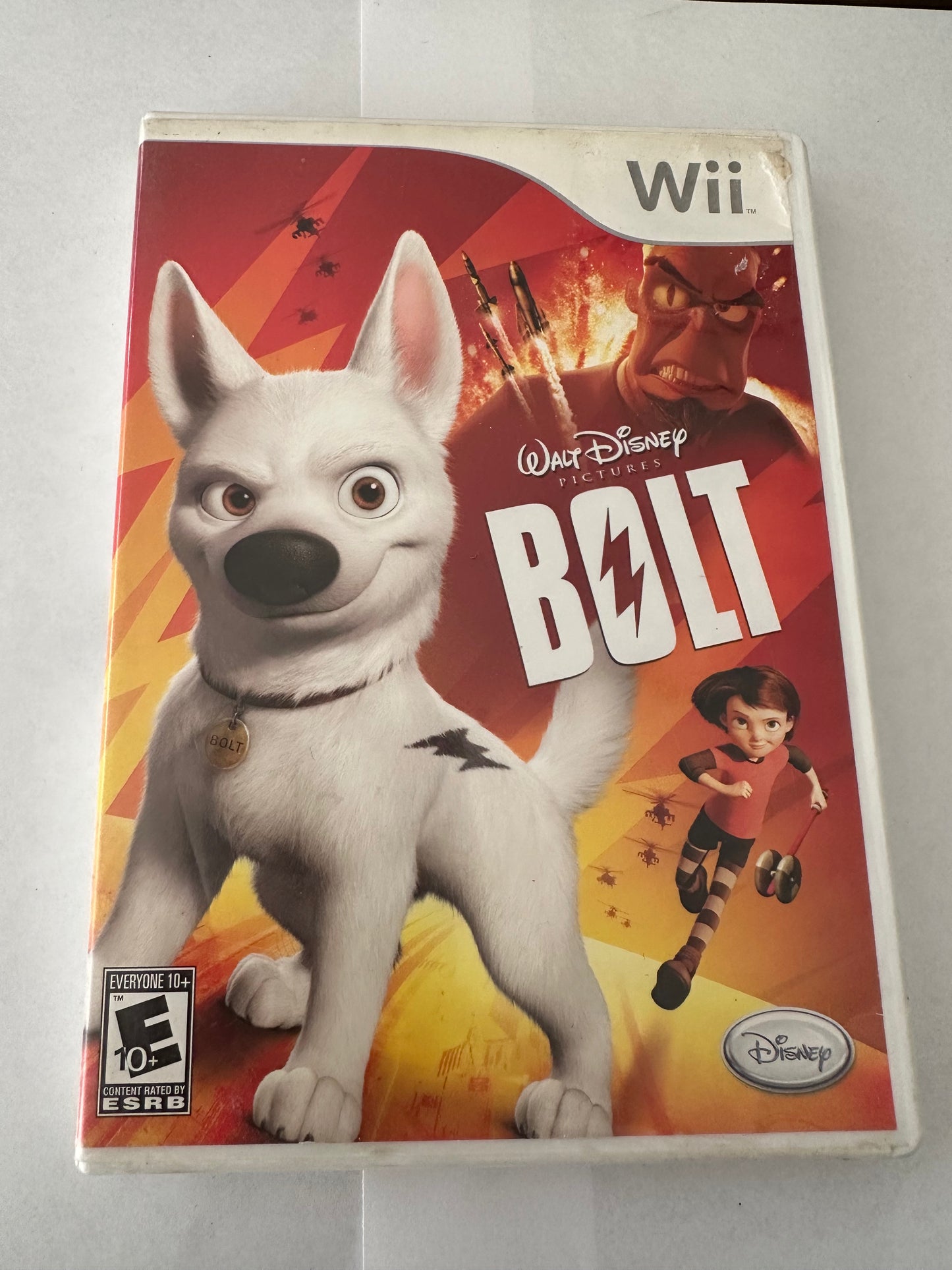 Bolt for the Wii. Missing manual
