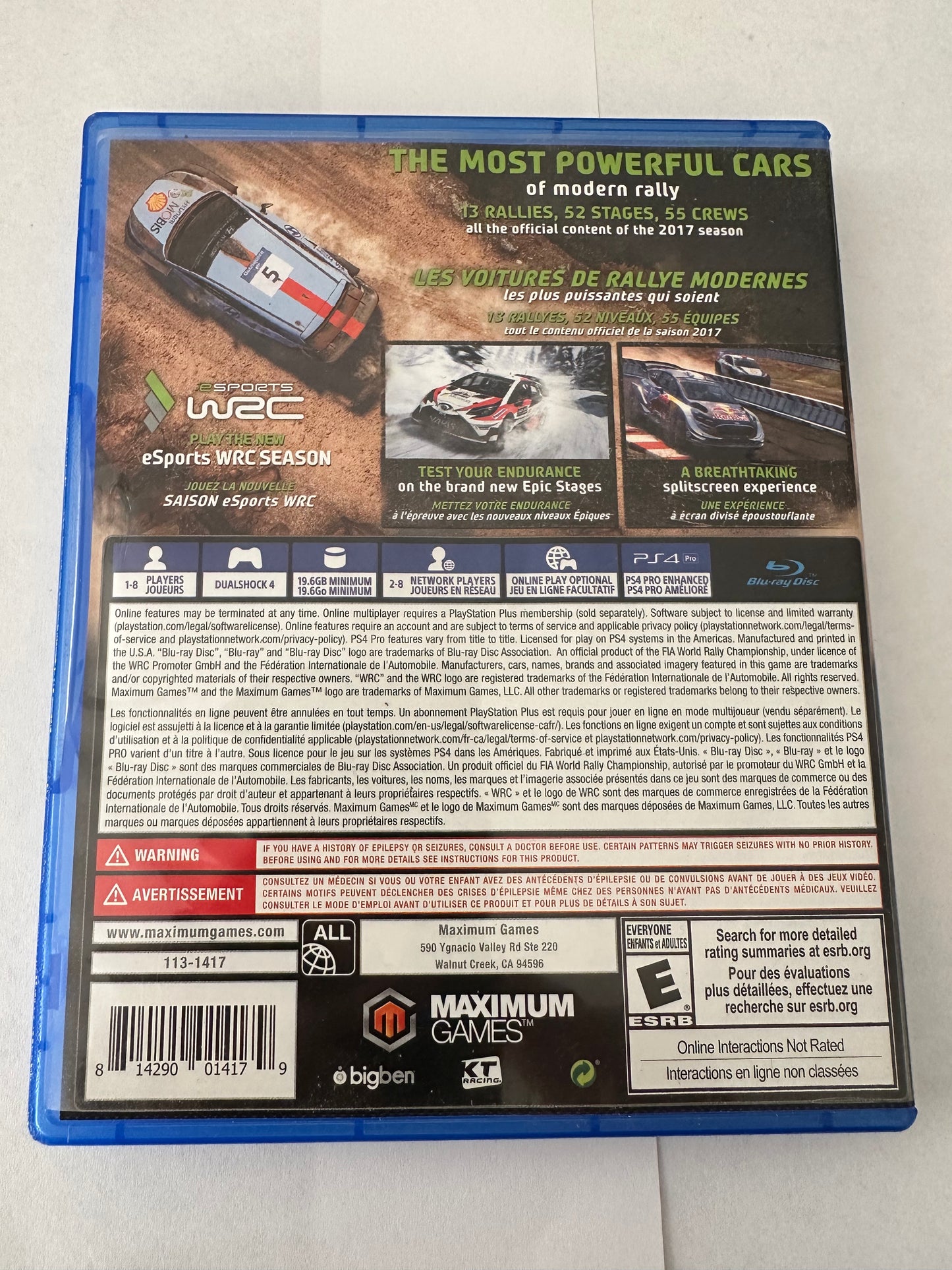 WRC 7 for the PlayStation 4