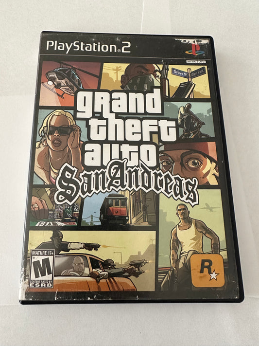 Grand theft auto San Andreas for the PS2
