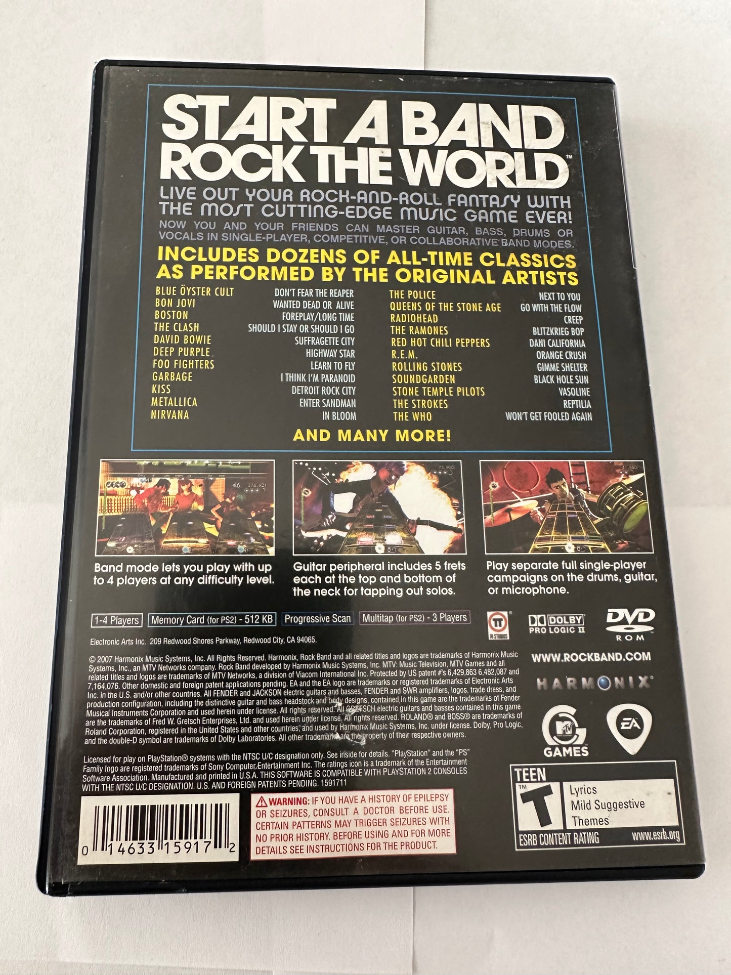 Rockband for the PlayStation 2