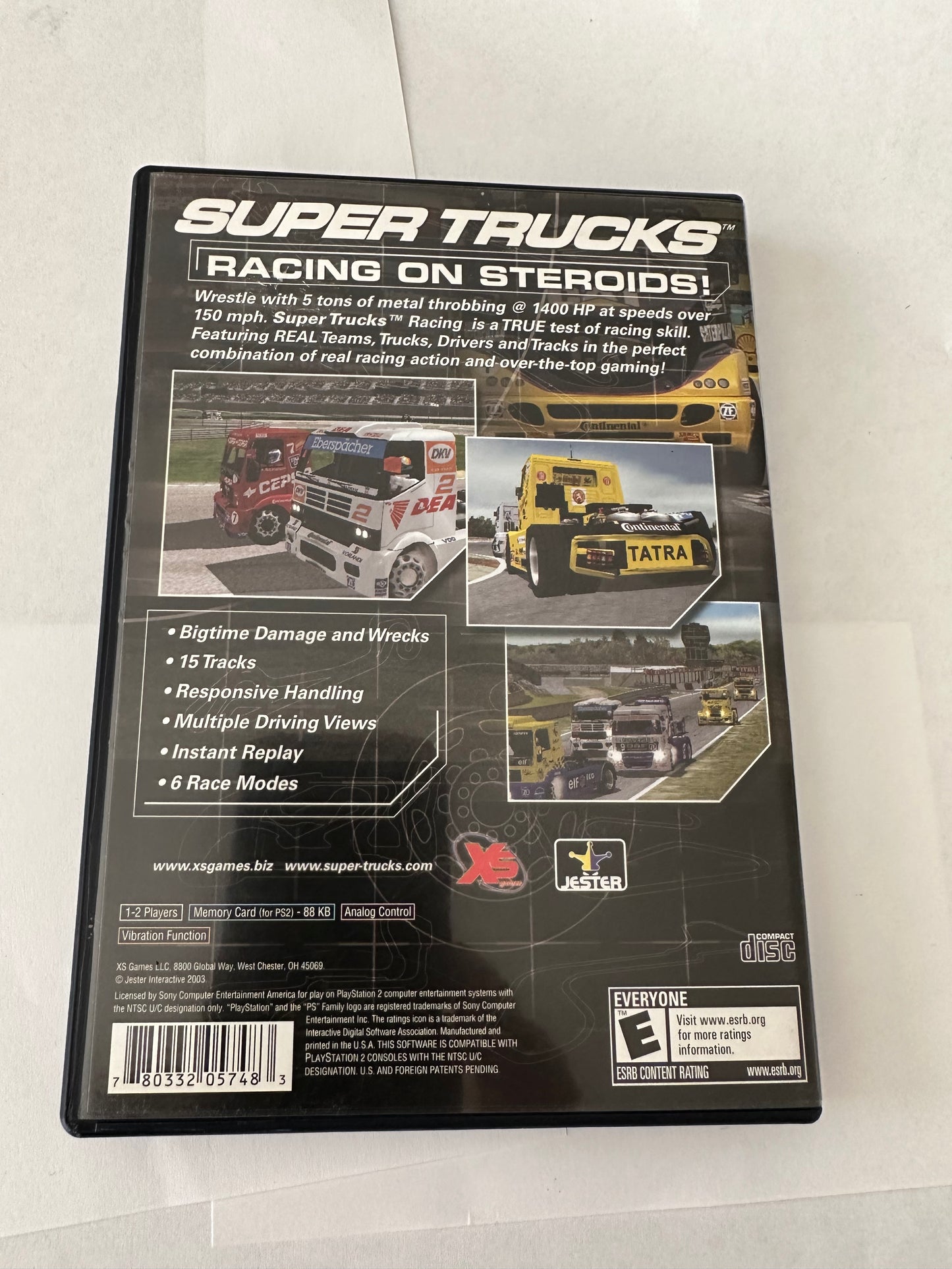 Super trucks racing for the PlayStation 2