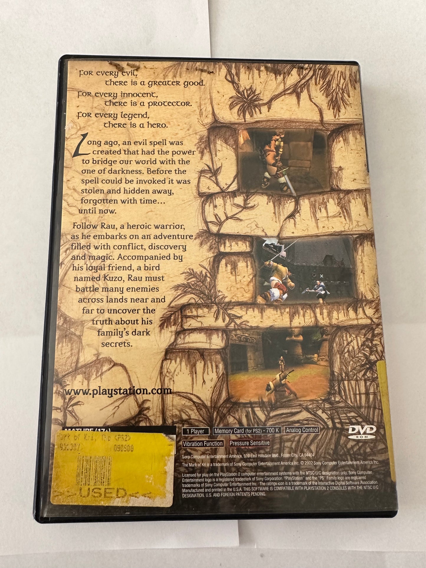 The Mark of Kri for the PS2