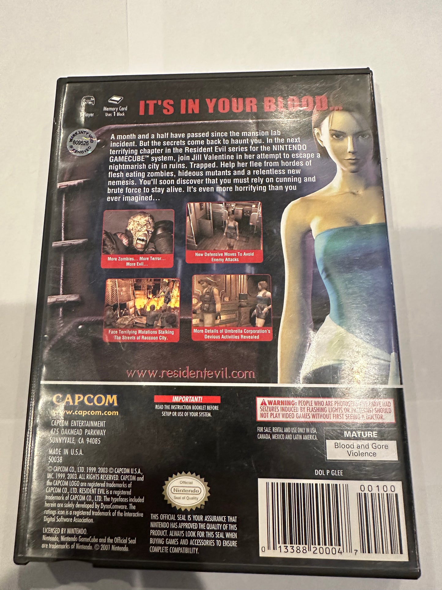 Resident evil 3 nemesis for Nintendo GameCube