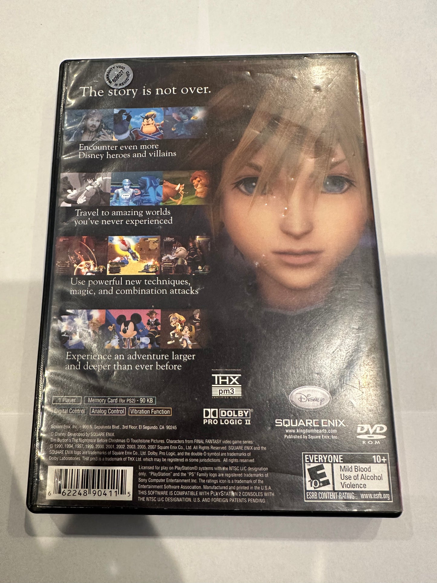 Kingdom hearts ii for PS2. Missing manual