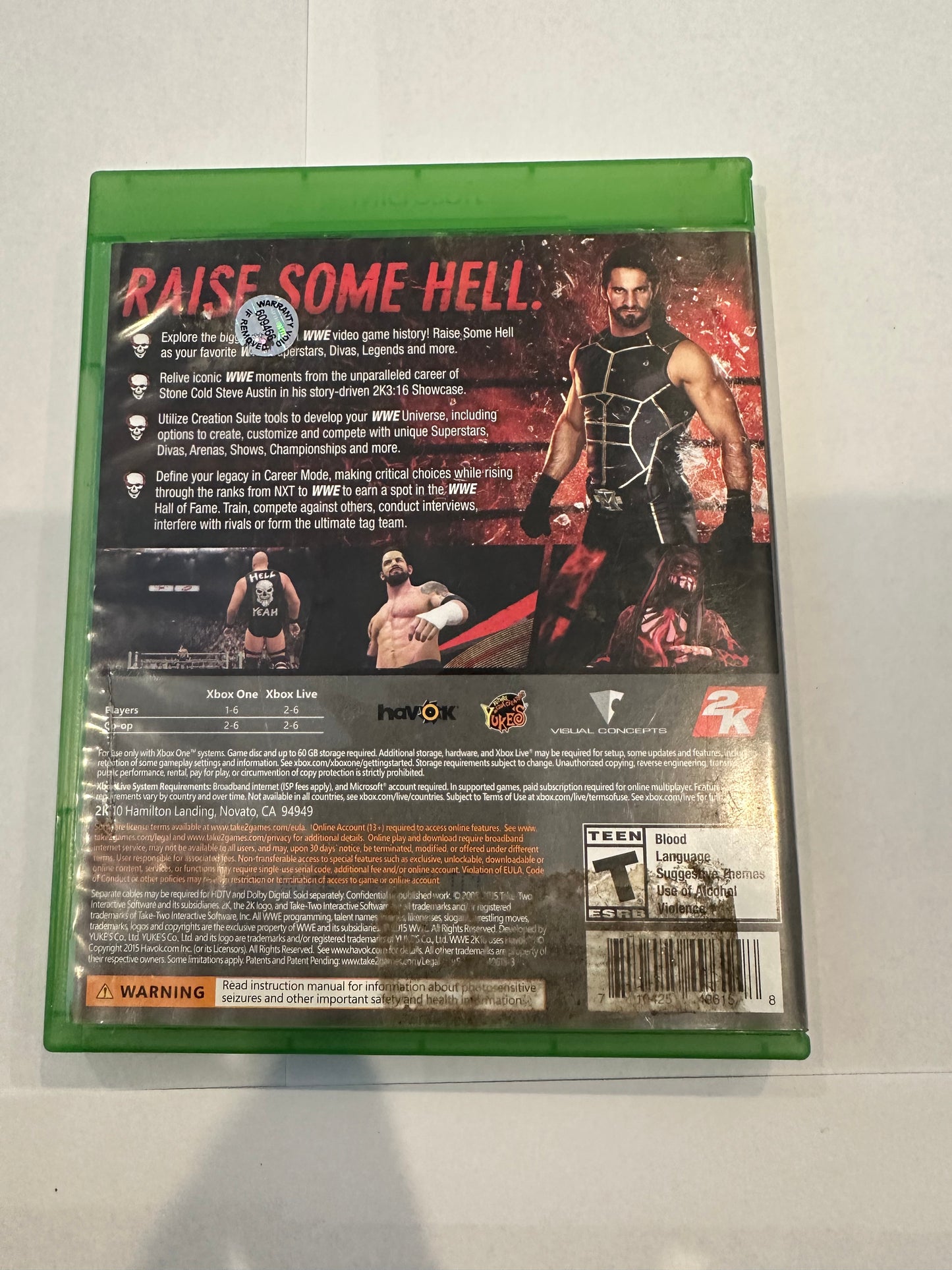 WWE 2k16 for Xbox one
