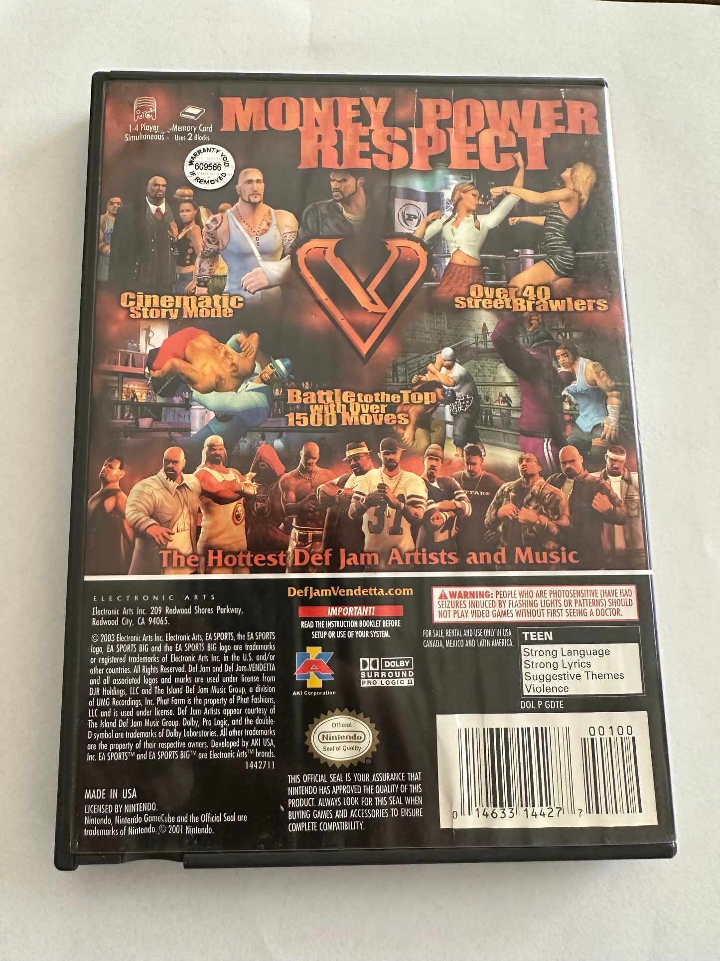 Def jam vendetta for GameCube