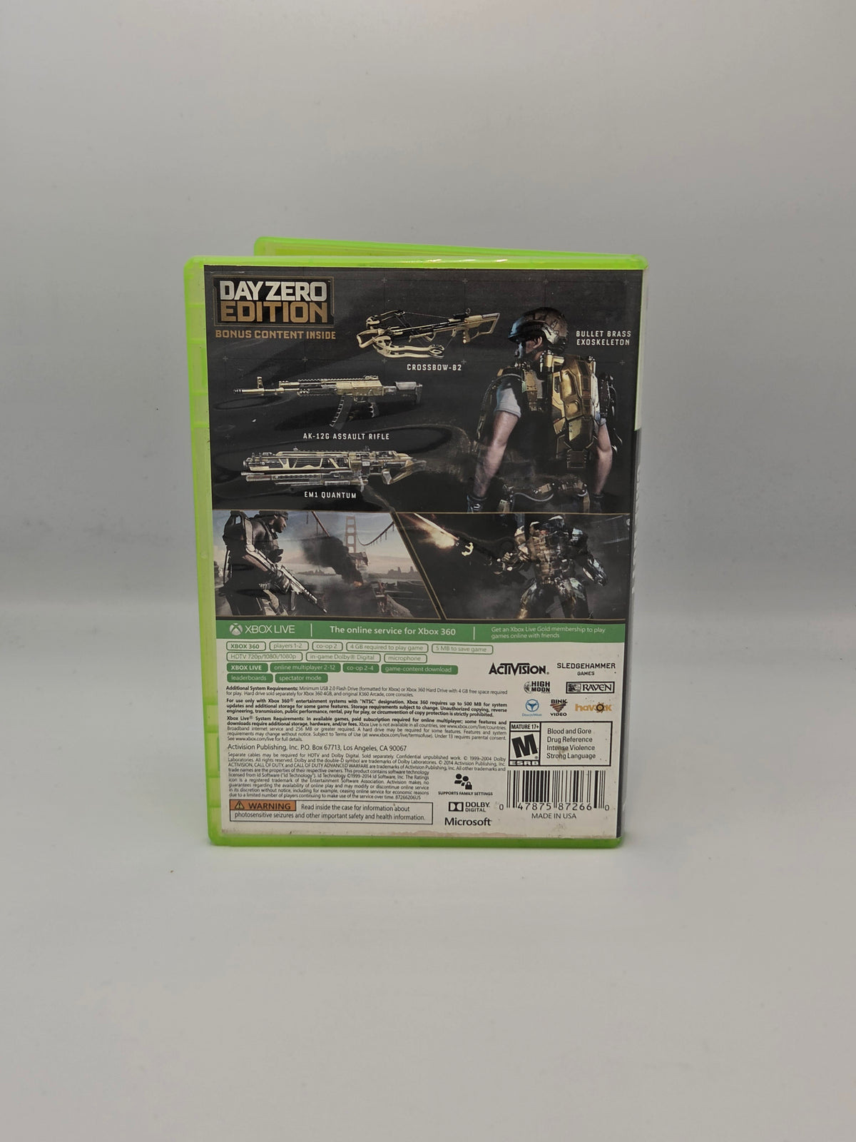 Call of Duty Advance Warfare Day Zero Edition (No Manual)